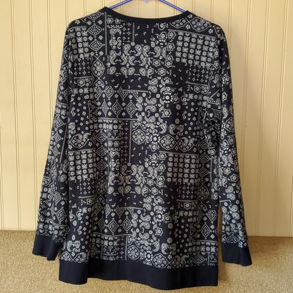 Vintage Lands End sweatshirt large 14/16 blue - Picture 5 of 6